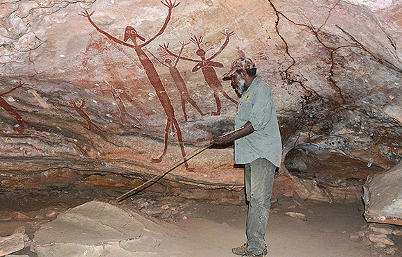 Our ancestors made that art you see on the rocks - guide Roy Banjo